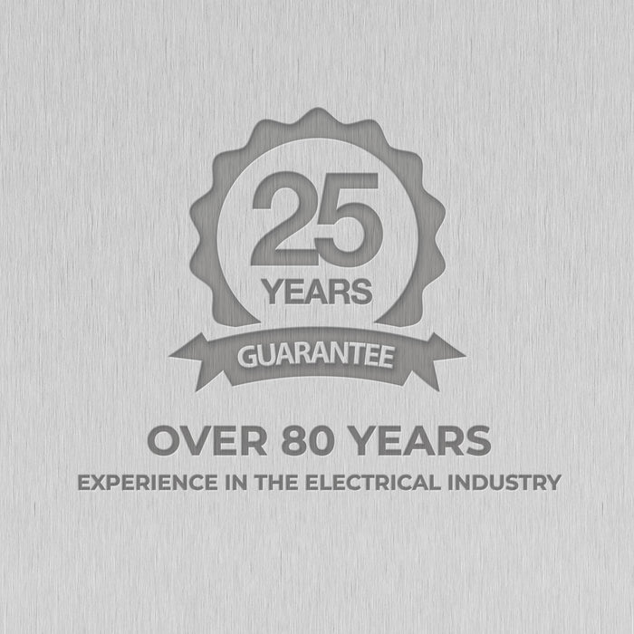 BG Evolve PCDBS13EW 20A 16AX 2 Way Single Intermediate Light Switch, Edge to Edge Rocker - Brushed Steel (White) - westbasedirect.com