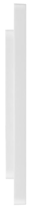 BG Evolve PCDBS95W Double Blank Plate - Brushed Steel (White) - westbasedirect.com