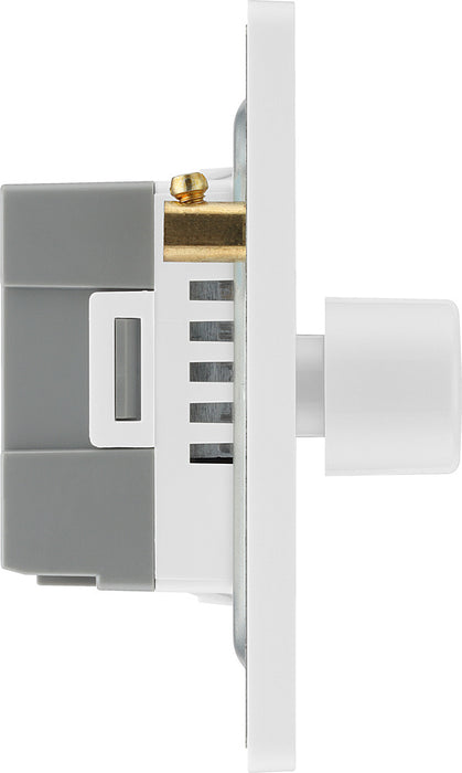BG Evolve PCDCL84W 2-Way Trailing Edge LED 200W Quadruple Dimmer Switch Push On/Off - Pearlescent White (White) - westbasedirect.com
