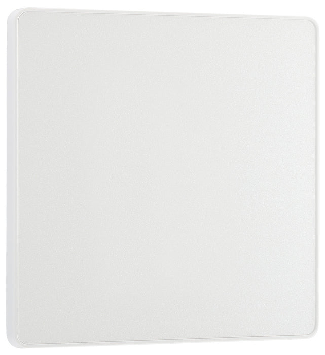 BG Evolve PCDCL94W Single Blank Plate - Pearlescent White (White) - westbasedirect.com