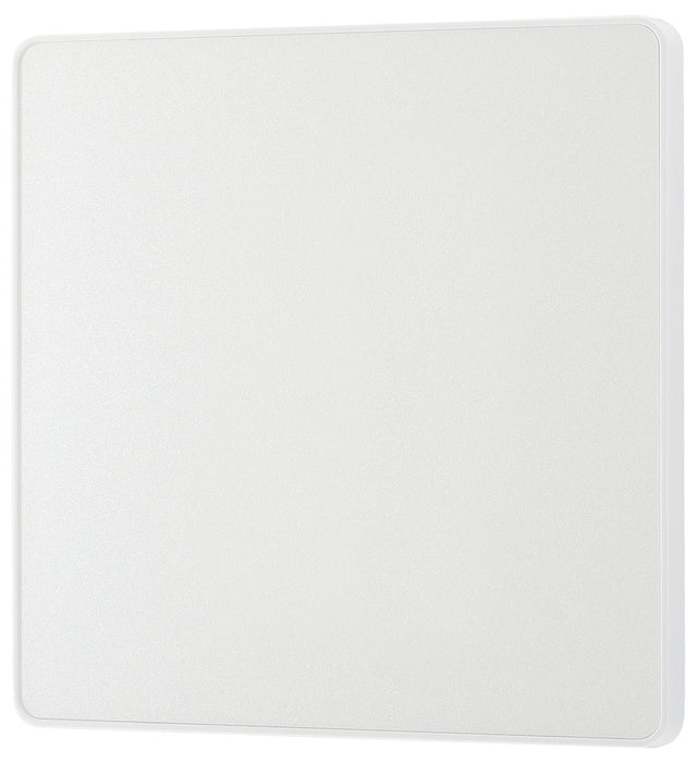 BG Evolve PCDCL94W Single Blank Plate - Pearlescent White (White) - westbasedirect.com