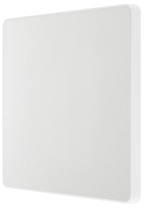 BG Evolve PCDCL94W Single Blank Plate - Pearlescent White (White) - westbasedirect.com