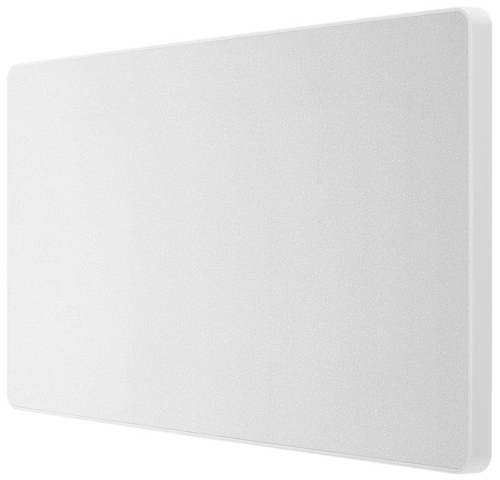 BG Evolve PCDCL95W Double Blank Plate - Pearlescent White (White) - westbasedirect.com