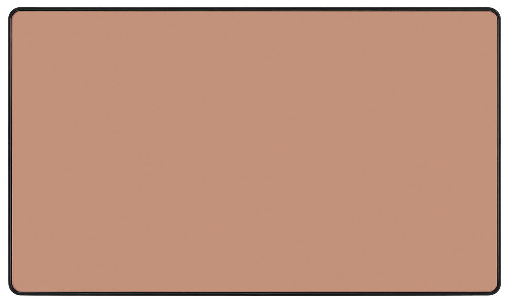 BG Evolve PCDCP95B Double Blank Plate - Polished Copper (Black) - westbasedirect.com