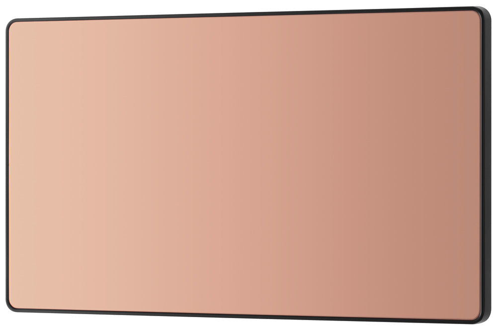 BG Evolve PCDCP95B Double Blank Plate - Polished Copper (Black) - westbasedirect.com