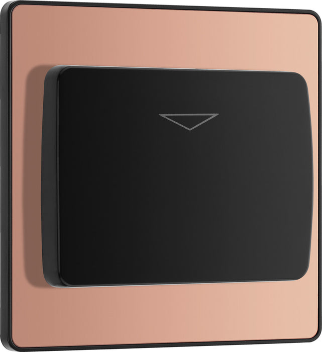 BG Evolve PCDCPKYCSB 20A 16A Hotel Key Card Switch - Polished Copper (Black) - westbasedirect.com
