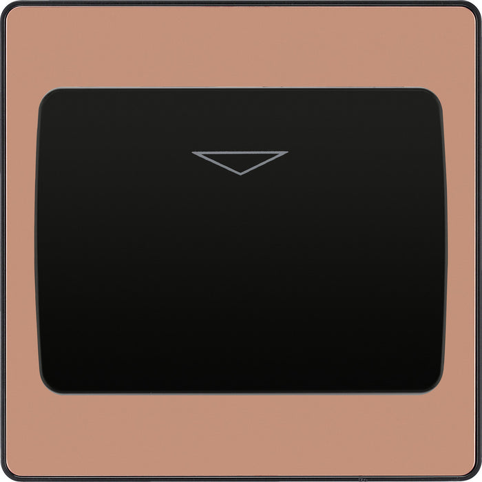 BG Evolve PCDCPKYCSB 20A 16A Hotel Key Card Switch - Polished Copper (Black) - westbasedirect.com