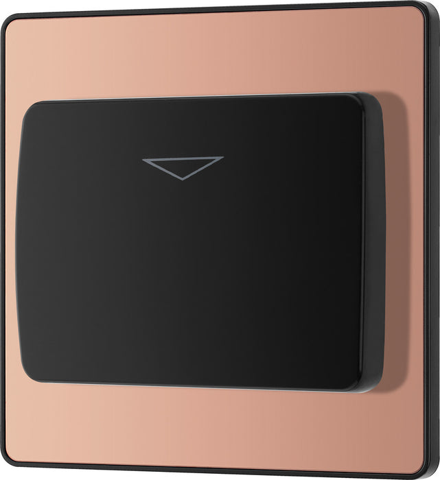 BG Evolve PCDCPKYCSB 20A 16A Hotel Key Card Switch - Polished Copper (Black) - westbasedirect.com