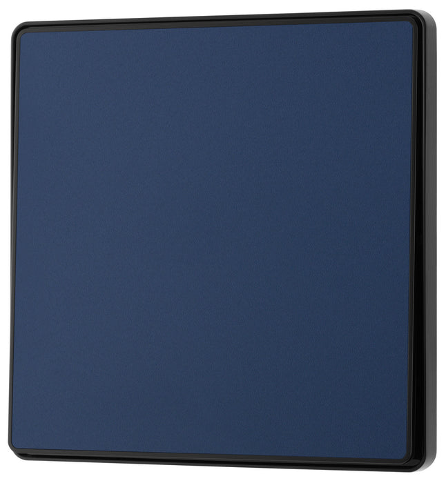 BG Evolve PCDDB12EB 20A 16AX 2 Way Single Light Switch, Edge to Edge Rocker - Matt Blue (Black) - westbasedirect.com