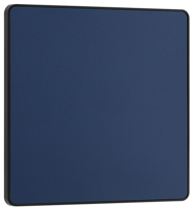 BG Evolve PCDDB94B Single Blank Plate - Matt Blue (Black) - westbasedirect.com