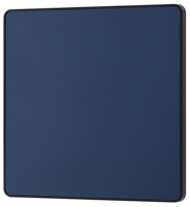 BG Evolve PCDDB94B Single Blank Plate - Matt Blue (Black) - westbasedirect.com