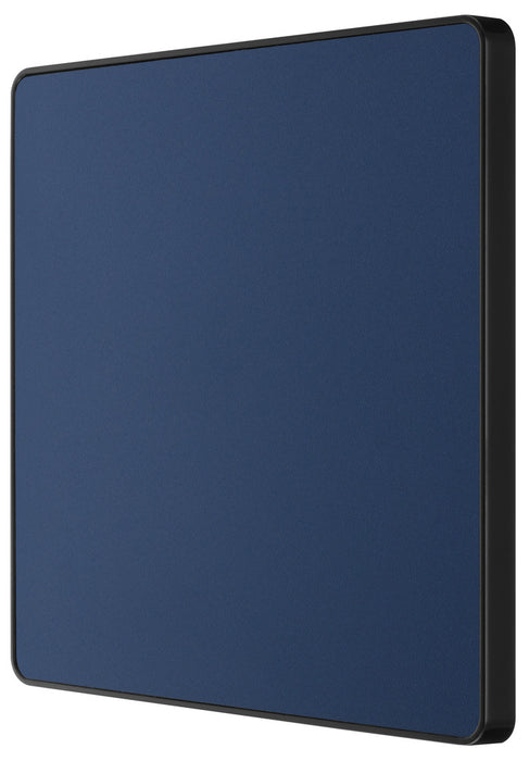 BG Evolve PCDDB94B Single Blank Plate - Matt Blue (Black) - westbasedirect.com