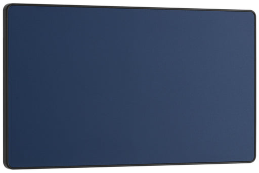 BG Evolve PCDDB95B Double Blank Plate - Matt Blue (Black) - westbasedirect.com