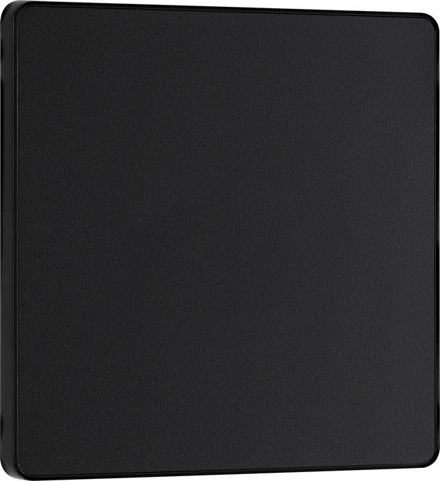 BG Evolve PCDMB94B Single Blank Plate - Matt Black (Black) - westbasedirect.com