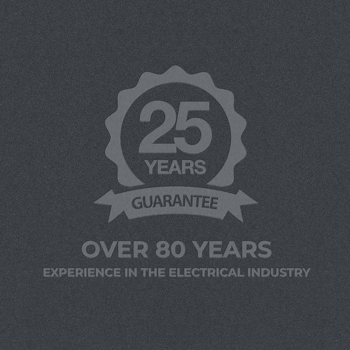 BG Evolve PCDMG13EB 20A 16AX 2 Way Single Intermediate Light Switch, Edge to Edge Rocker - Matt Grey (Black) - westbasedirect.com