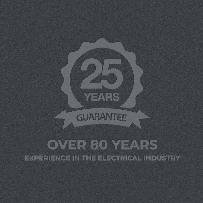 BG Evolve PCDMG43EB 20A 16AX 2 Way Triple Light Switch, Edge to Edge Rocker - Matt Grey (Black) - westbasedirect.com