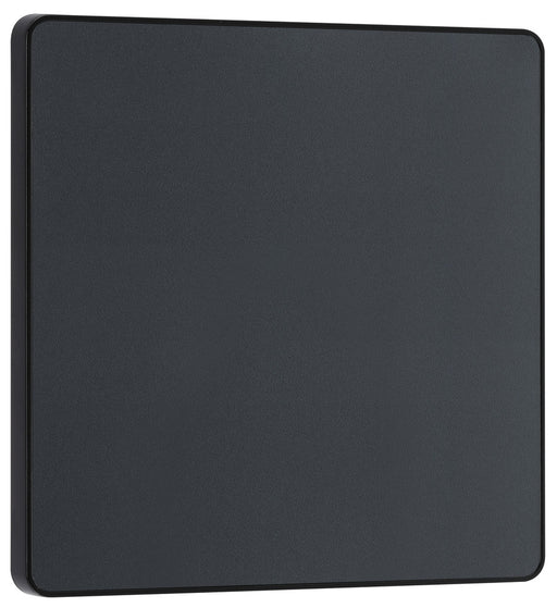 BG Evolve PCDMG94B Single Blank Plate - Matt Grey (Black) - westbasedirect.com