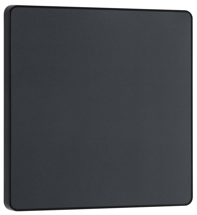 BG Evolve PCDMG94B Single Blank Plate - Matt Grey (Black) - westbasedirect.com
