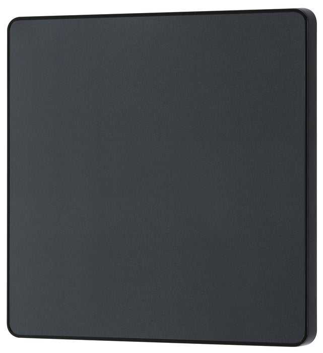 BG Evolve PCDMG94B Single Blank Plate - Matt Grey (Black) - westbasedirect.com