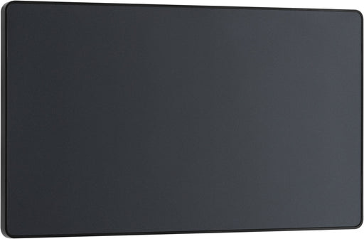 BG Evolve PCDMG95B Double Blank Plate - Matt Grey (Black) - westbasedirect.com