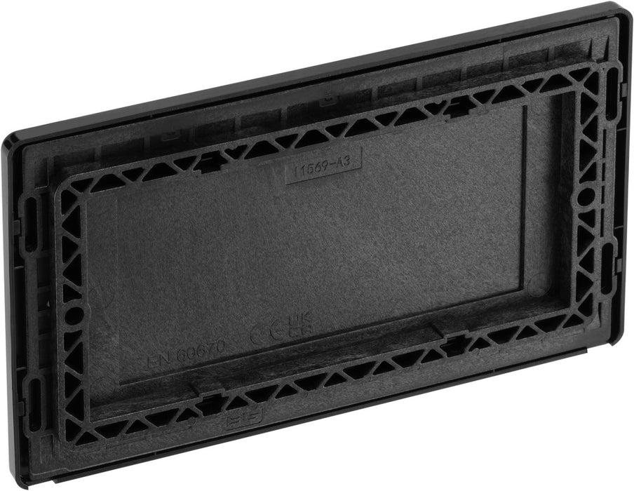 BG Evolve PCDMG95B Double Blank Plate - Matt Grey (Black) - westbasedirect.com