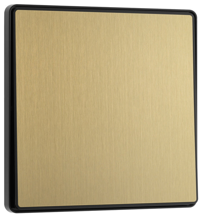 BG Evolve PCDSB12EB 20A 16AX 2 Way Single Light Switch, Edge to Edge Rocker - Satin Brass (Black) - westbasedirect.com