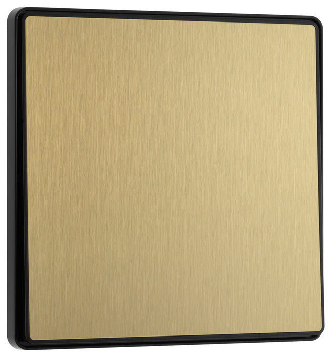 BG Evolve PCDSB13EB 20A 16AX 2 Way Single Intermediate Light Switch, Edge to Edge Rocker - Satin Brass (Black) - westbasedirect.com