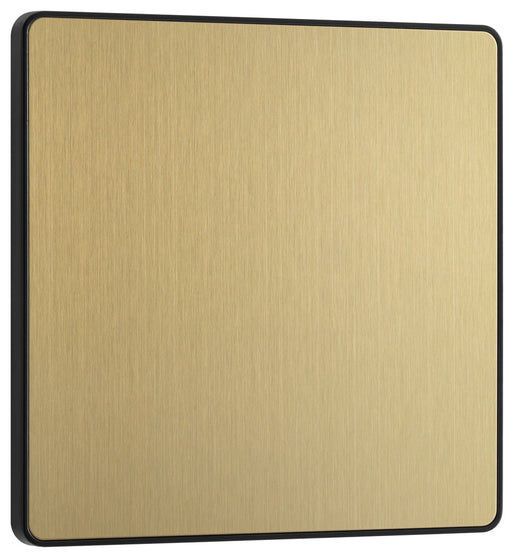 BG Evolve PCDSB94B Single Blank Plate - Satin Brass (Black) - westbasedirect.com