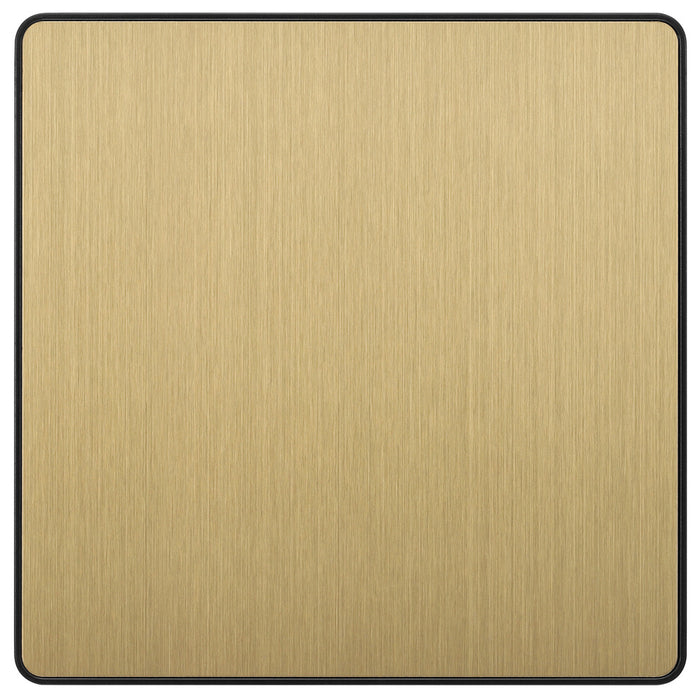 BG Evolve PCDSB94B Single Blank Plate - Satin Brass (Black) - westbasedirect.com