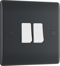 BG PM42 Part M 20A 16AX 2 Way Double Light Switch