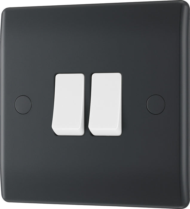BG Part M PM42 Double Light Switch 10A - westbasedirect.com