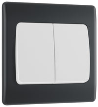 BG PM42W Part M 20A 16AX 2 Way Double Light Switch Wide Rocker