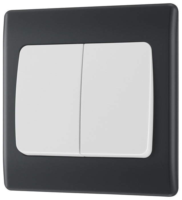 BG Part M PM42W Double Light Switch 10A Wide Rocker - westbasedirect.com