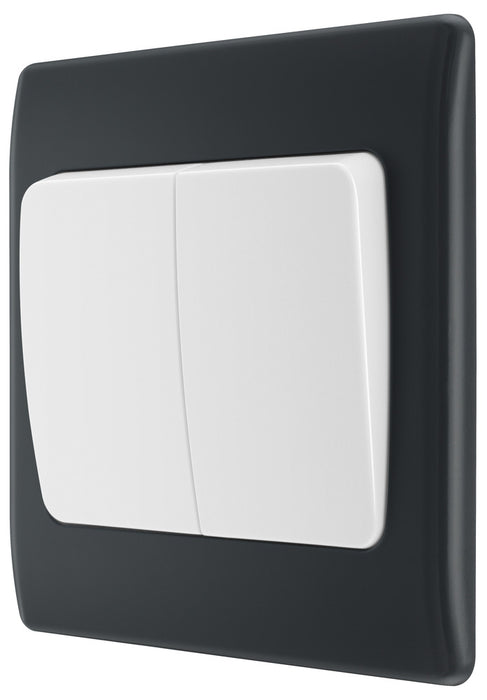 BG Part M PM42W Double Light Switch 10A Wide Rocker - westbasedirect.com