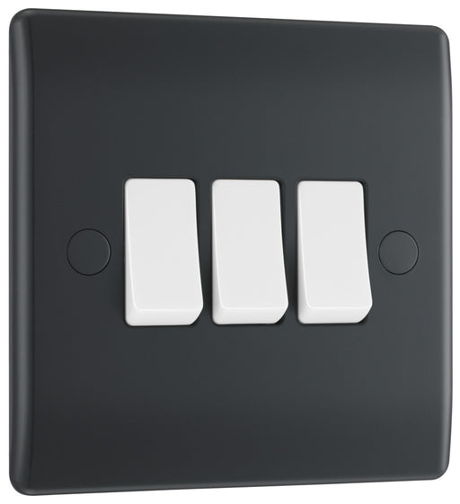 BG Part M PM43 Triple Light Switch 10A - westbasedirect.com