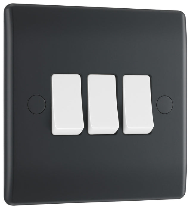 BG Part M PM43 Triple Light Switch 10A - westbasedirect.com