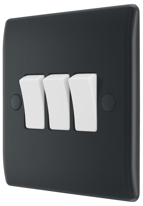 BG Part M PM43 Triple Light Switch 10A - westbasedirect.com