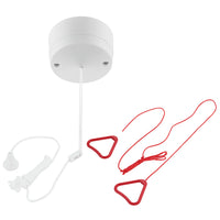 BG Part M PM802RD 6A 2 Way Ceiling Switch, Red Cord & 2 Bangles