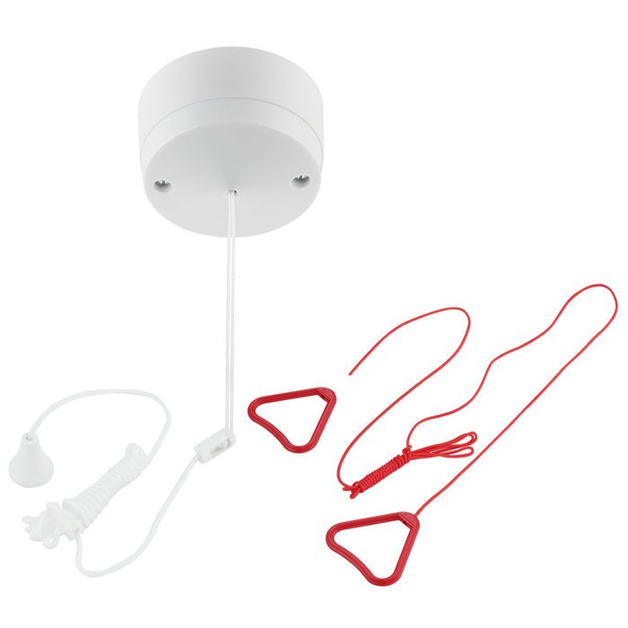 BG Part M PM802RD 6A 2 Way Ceiling Switch, Red Cord & 2 Bangles - westbasedirect.com