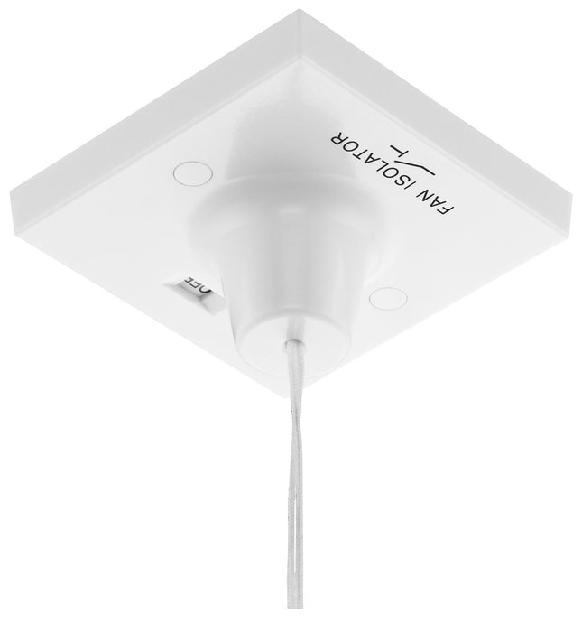 BG Part M PM804GR 10A Triple Pole Fan Isolator Ceiling Switch, Grey Cord & Bangle - westbasedirect.com