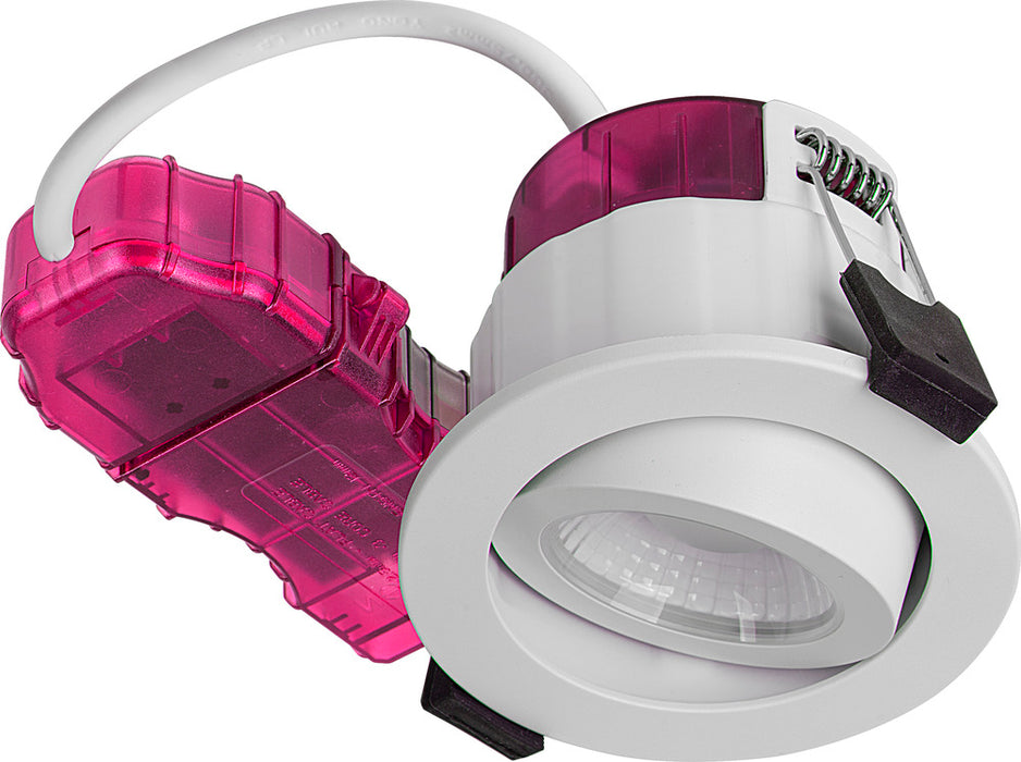 Luceco PTA6WD2W FType Elite 4W/6W 690Lm Power Change & CCT Change 3000K/4000K Dim2Warm IP20 White - Adjustable - westbasedirect.com