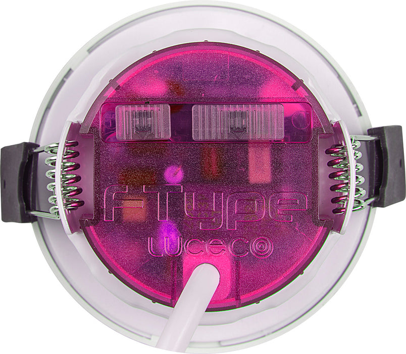 Luceco PTA6WD2W FType Elite 4W/6W 690Lm Power Change & CCT Change 3000K/4000K Dim2Warm IP20 White - Adjustable - westbasedirect.com