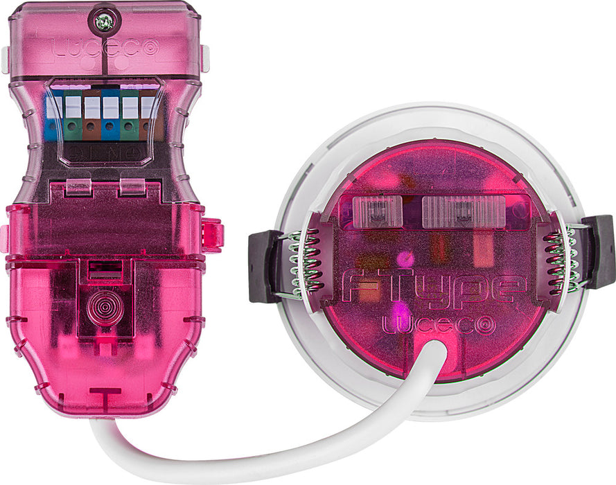 Luceco PTA6WD2W FType Elite 4W/6W 690Lm Power Change & CCT Change 3000K/4000K Dim2Warm IP20 White - Adjustable - westbasedirect.com