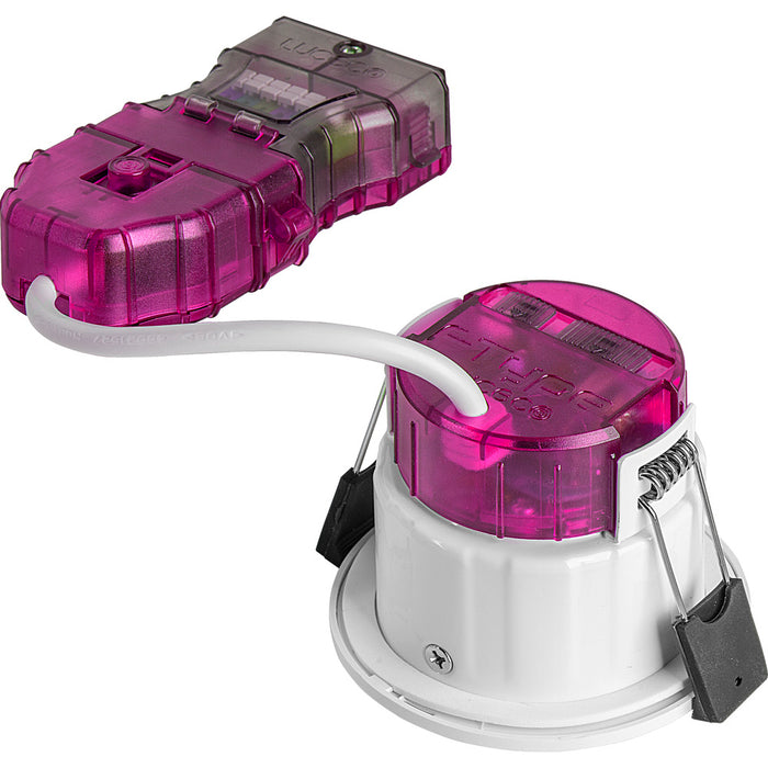 Luceco PTA6WD2W FType Elite 4W/6W 690Lm Power Change & CCT Change 3000K/4000K Dim2Warm IP20 White - Adjustable - westbasedirect.com