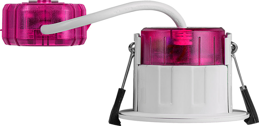 Luceco PTF6WCCT/10 FType Elite 4W/6W 750Lm Power Change & 4 Colour CCT 2700K/3000K/4000K/6000K Dimmable IP65 White - Flat (10 Pack) - westbasedirect.com