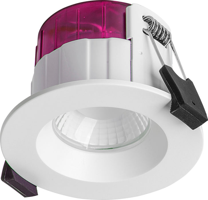 Luceco PTF6WCCT/10 FType Elite 4W/6W 750Lm Power Change & 4 Colour CCT 2700K/3000K/4000K/6000K Dimmable IP65 White - Flat (10 Pack) - westbasedirect.com