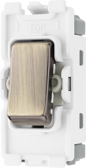 BG RAB12 Nexus Grid 20A SP 2-Way - Antique Brass - westbasedirect.com