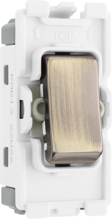 BG RAB13 Nexus Grid 20A Intermediate - Antique Brass - westbasedirect.com