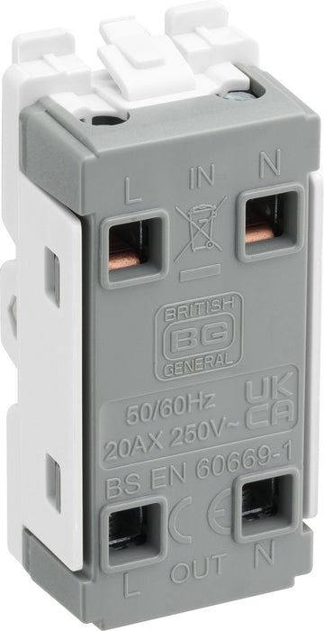 BG RAB30KY Nexus Grid 20A Secret Key DP - Antique Brass - westbasedirect.com