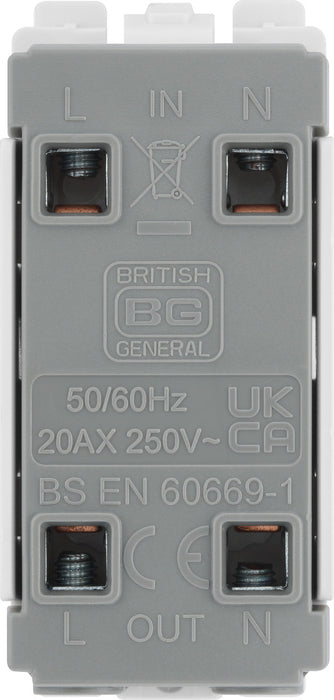 BG RAB30KY Nexus Grid 20A Secret Key DP - Antique Brass - westbasedirect.com